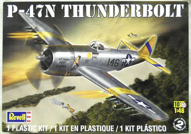 Revell 1/48 P-47N Thunderbolt  - USAAF Li'l Meatie's Meat Chopper / Pilot Lt. Col. Ollie Simpson Commander 128th FS 116 Wing Georgia Air National Guard Marietta 1947/50 - (ex- Monogram), 85-5314 plastic model kit